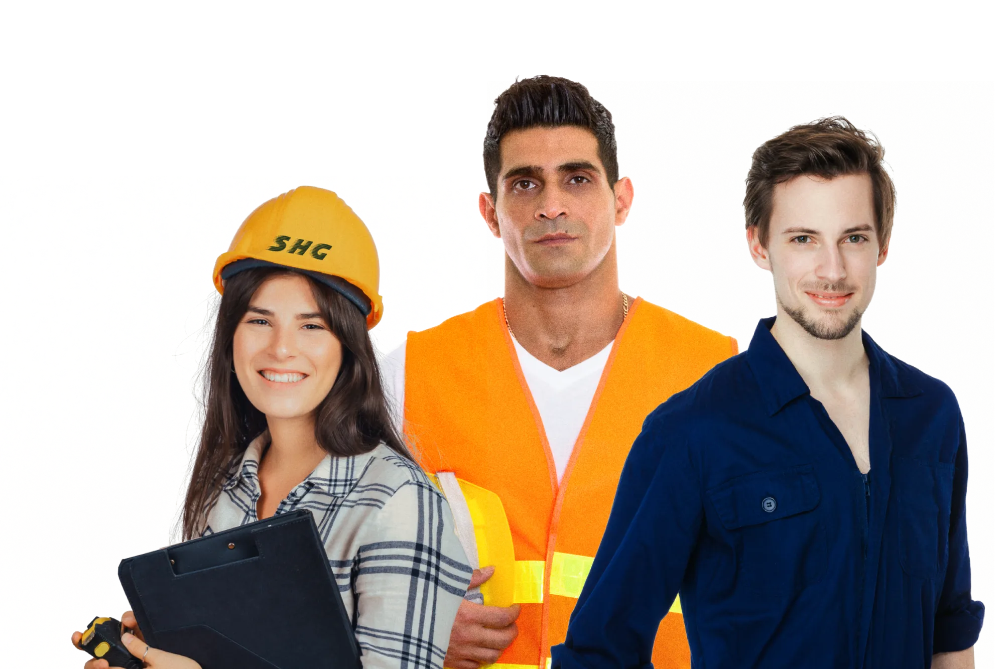 Glückliche Mitarbeiter bei SHG Gleisbau Bauunternehmen in Uelzen